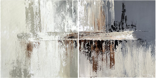 Fractured Silence set of two diptych par Tatiana Malinovscaia, Peinture en vente sur Singulart