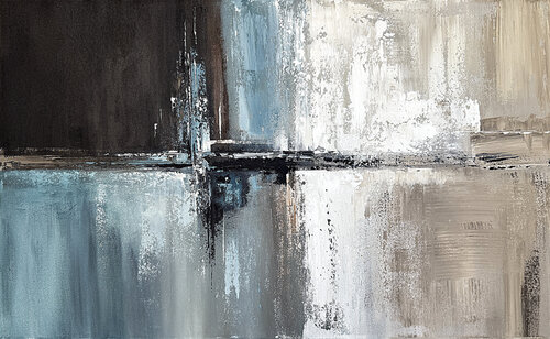 Perfection in Blue and Beige – Structural Flow Series Tatiana Malinovscaia