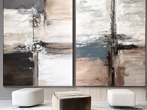 Diptych Echoes of Balance by Tatiana Malinovscaia, Painting for Sale on Singulart
