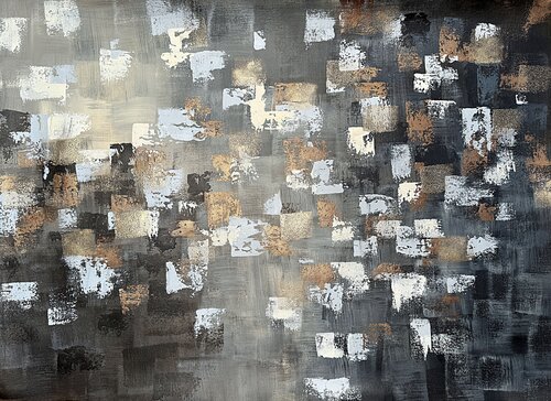 Gold, bronze abstraction. Modern, Textured. Minimalist par Tatiana Malinovscaia, Peinture en vente sur Singulart