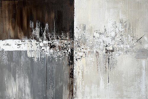 Duality of Elements Brown Grey Tatiana Malinovscaia
