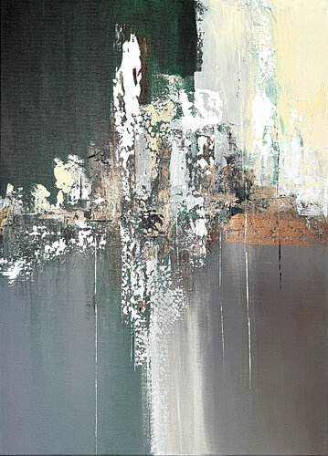 Emerald Mist with Bronze Accents von Tatiana Malinovscaia, Malerei kaufen auf Singulart