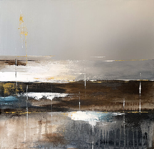 Golden Driftbound par Tatiana Malinovscaia, Peinture en vente sur Singulart