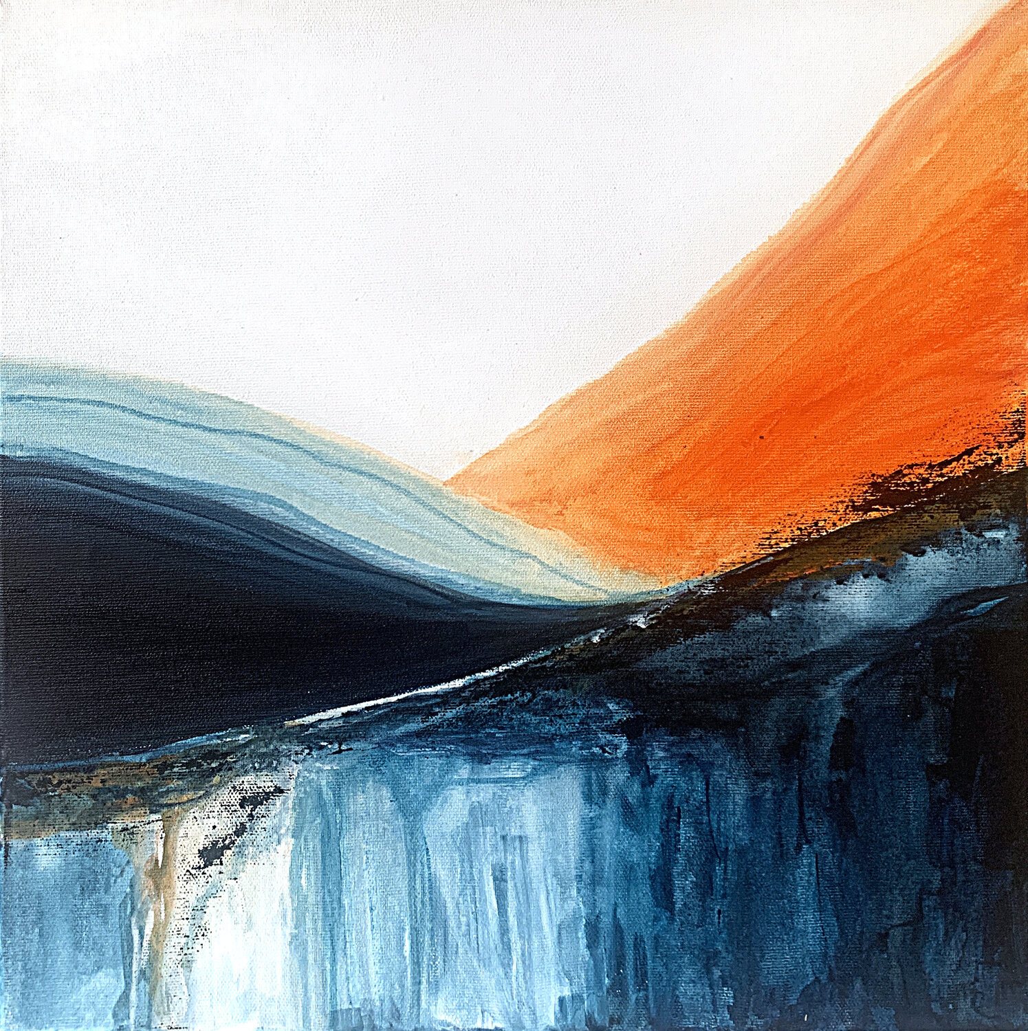 Colorful and bright abstract landscape Tatiana Malinovscaia Originalgemälde zu verkaufen
