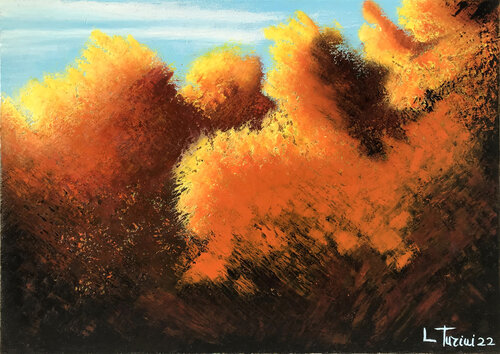 Rosso d'Autunno di Lorenzo Turini, Pittura in vendita su Singulart