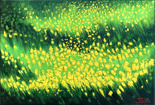Giallo Primavera de Lorenzo Turini, Pintura a la venta en Singulart