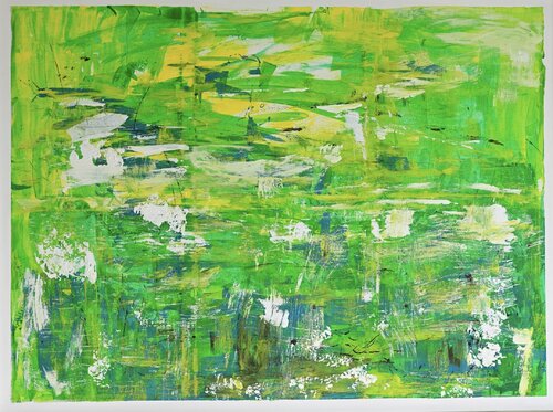 Green Fields van Suzan Reichert, Schilderij te koop op Singulart