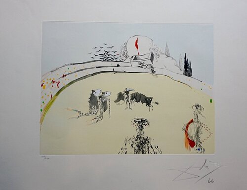 Tauramachie Surrealiste Bullfight with Drawer par Salvador Dalí, Édition en vente sur Singulart