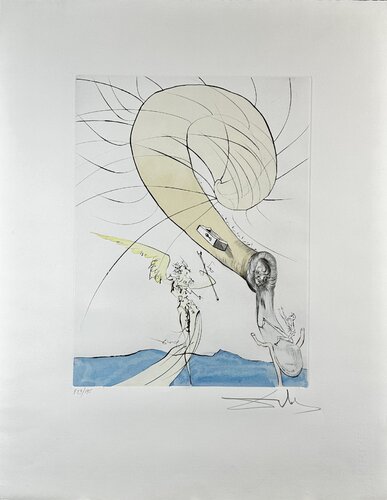 After 50 Years of Surrealism Freud With Snail Head by Salvador Dalí, Print for Sale on Singulart