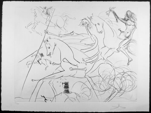 Apocalyptic Rider by Salvador Dalí, Print for Sale on Singulart