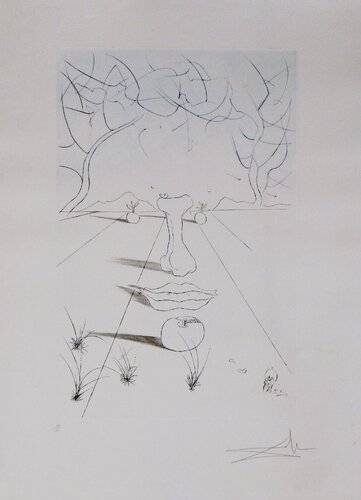 Aurelia Visage Surrealiste par Salvador Dalí, Édition en vente sur Singulart