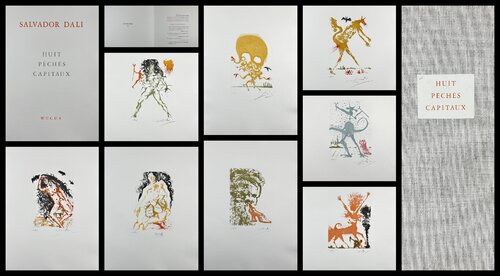 8 Mortal Sins Complete Suite par Salvador Dalí, Édition en vente sur Singulart