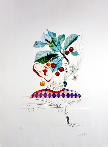 FlorDali/Les Fruits Cherries di Salvador Dalí, Stampa in vendita su Singulart