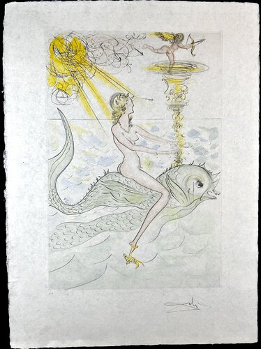 Hommage a Albrecht Durer Sirene au Dauphin par Salvador Dalí, Édition en vente sur Singulart