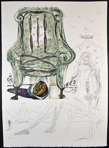 Imaginations & Objects of The Future Breathing Pneumatic Armchair par Salvador Dalí, Édition en vente sur Singulart