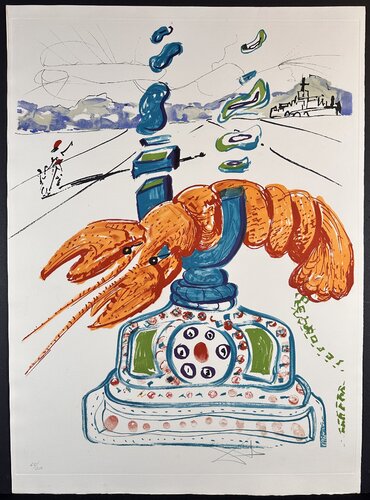 Imaginations & Objects of The Future Cybernetic Lobster Telephone par Salvador Dalí, Édition en vente sur Singulart