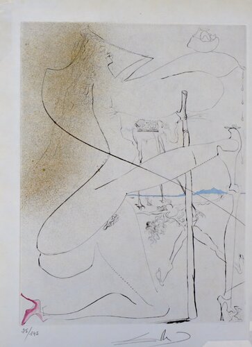 La Venus aux Fourrures Woman With Crutch van Salvador Dalí, Afdruk te koop op Singulart