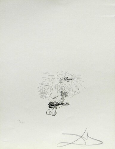 Les Chantes de Maldoror Carnal Transfiguration (tongue) von Salvador Dalí, Druck kaufen auf Singulart
