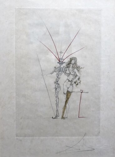 Poems Secrets Frontispiece van Salvador Dalí, Afdruk te koop op Singulart