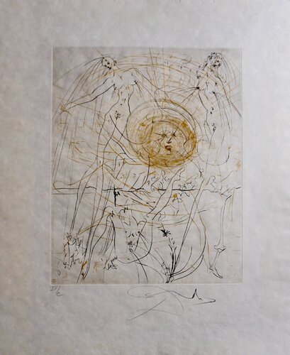 The Hippies The Sun von Salvador Dalí, Druck kaufen auf Singulart