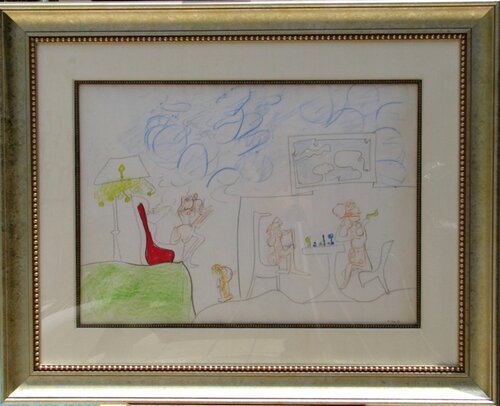 Sans Titre 3 by Roberto Matta, 紙の作品 for Sale on Singulart