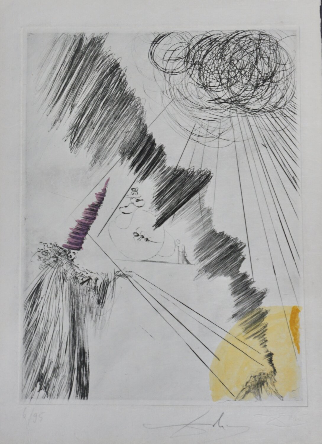 Faust Femme au Clown Salvador Dalí Stampa in vendita