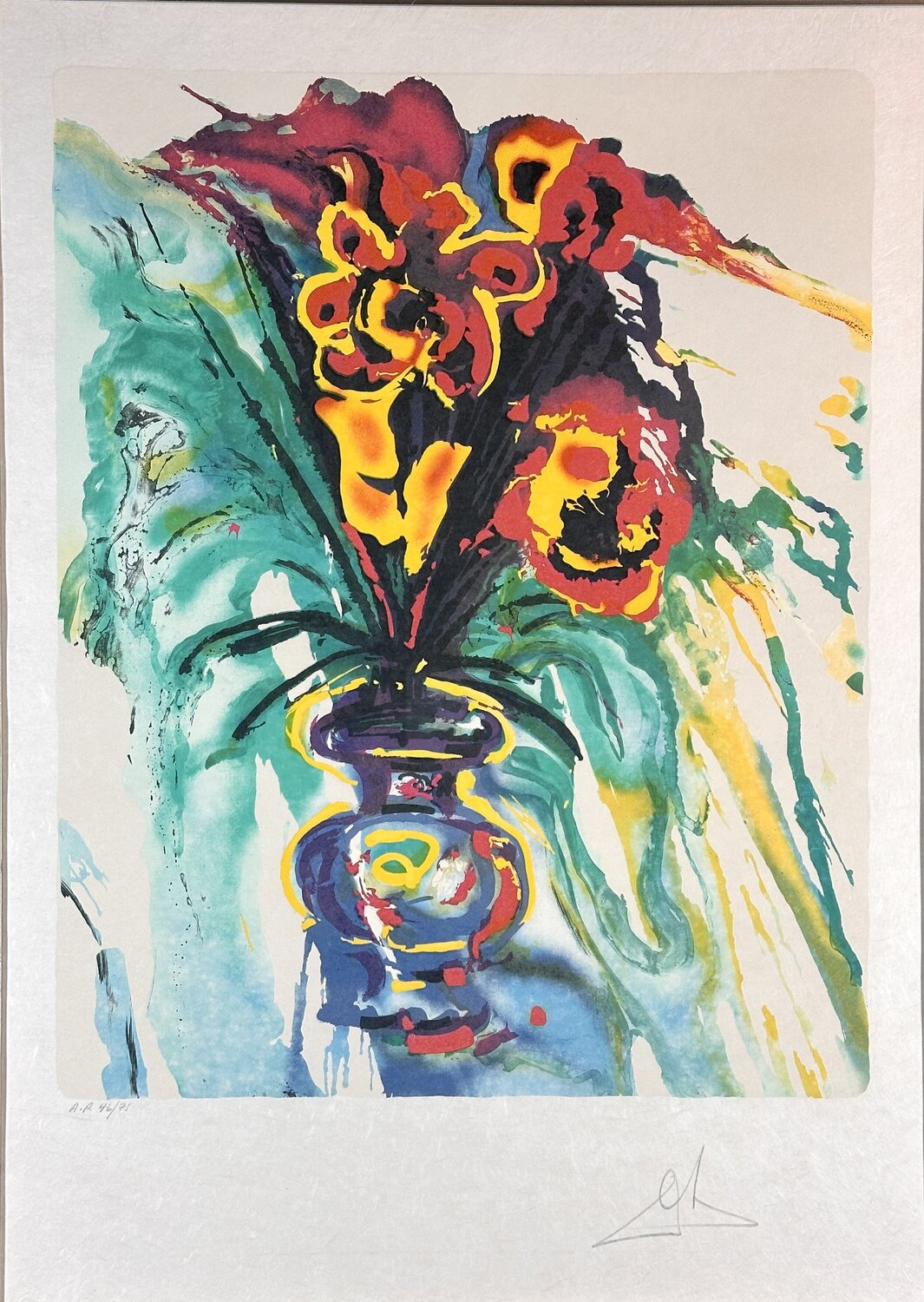 Fleurs Surréalistes Gala's Bouquet Salvador Dalí Druck zu verkaufen