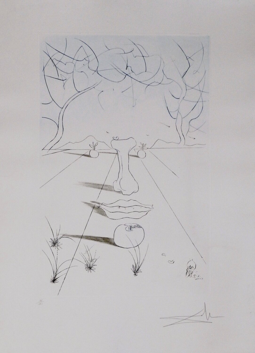 Aurelia Visage Surrealiste Salvador Dalí Édition à vendre
