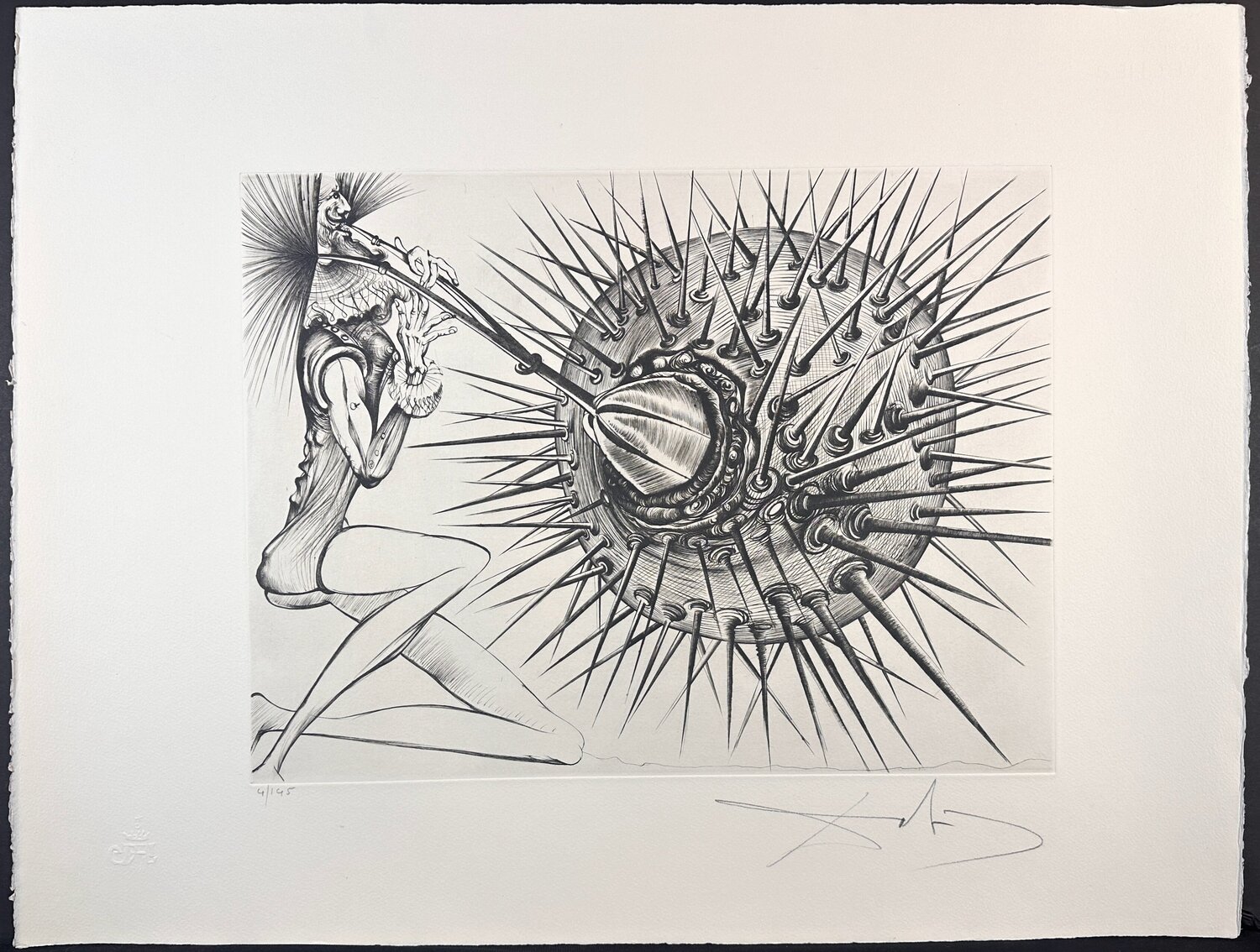 Don Quichotte et l'oursin Salvador Dalí Édition à vendre