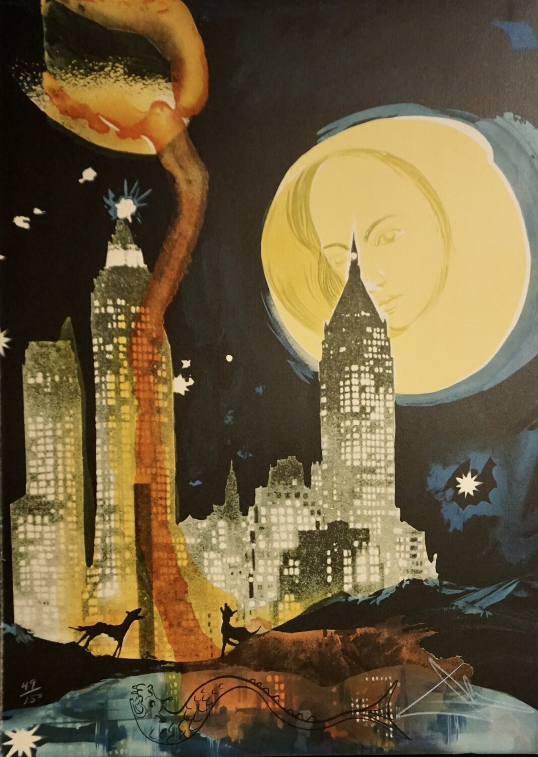Manhattan Skyline Salvador Dalí Édition à vendre