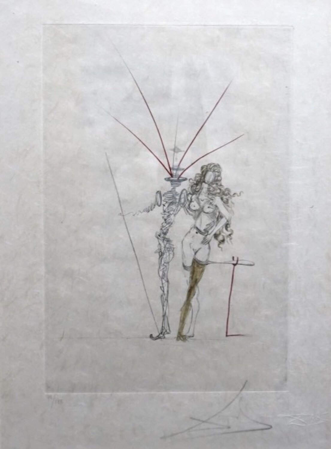 Poems Secrets Frontispiece Salvador Dalí Stampa in vendita