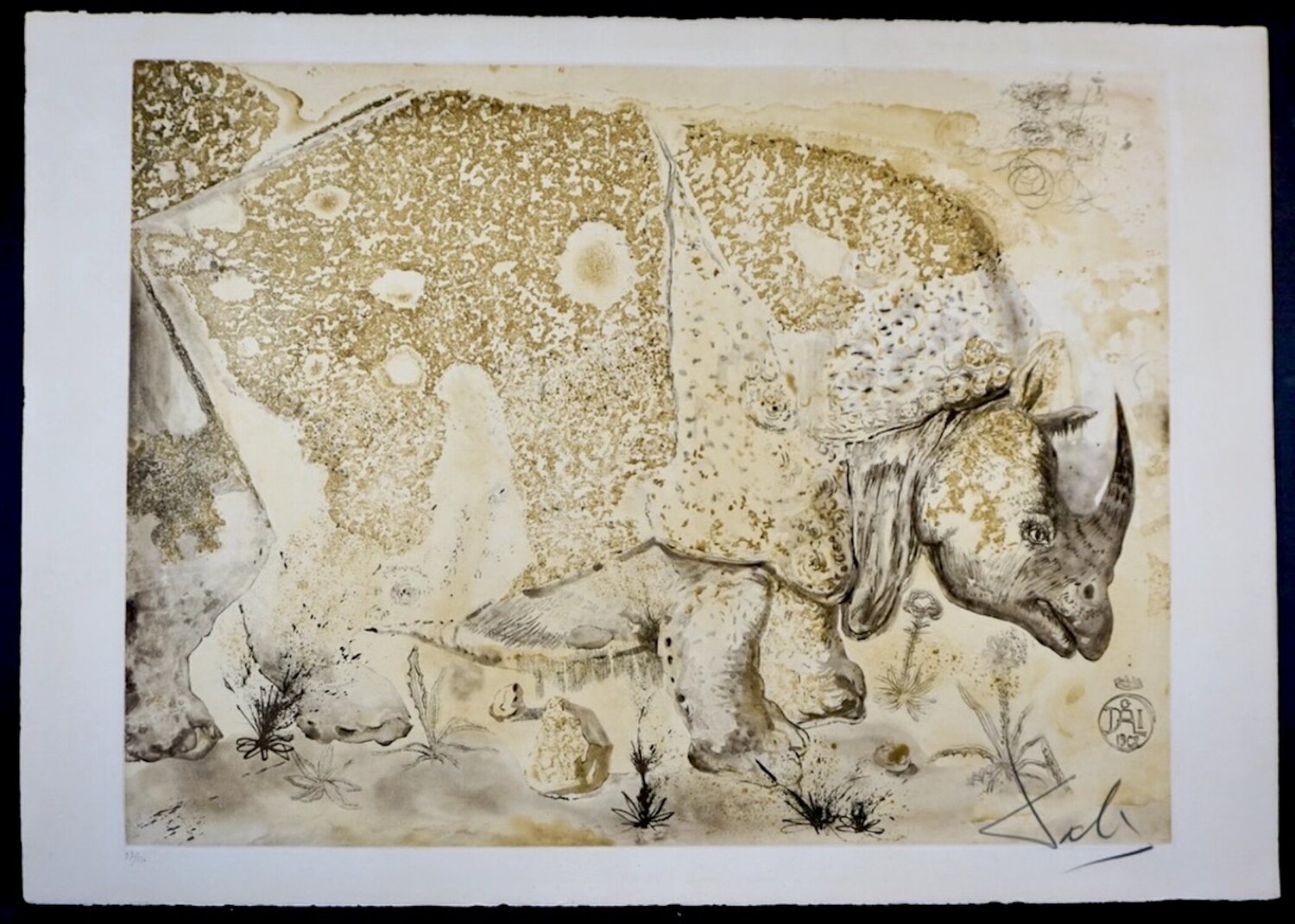 Rhinoceros Salvador Dalí Print for sale