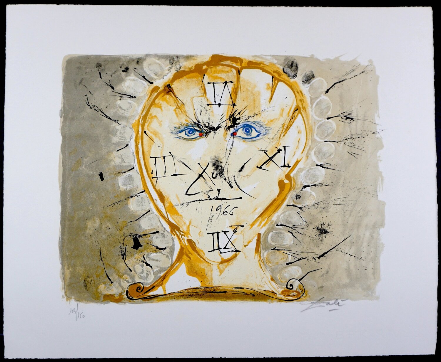 Self-Portrait Sundial Salvador Dalí Édition à vendre