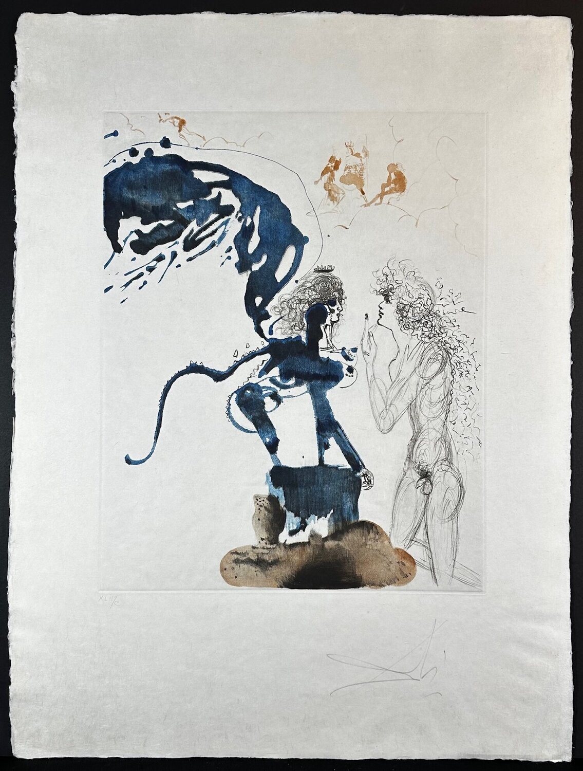 The Mythology Edipus & The Sphinx Salvador Dalí Print for sale