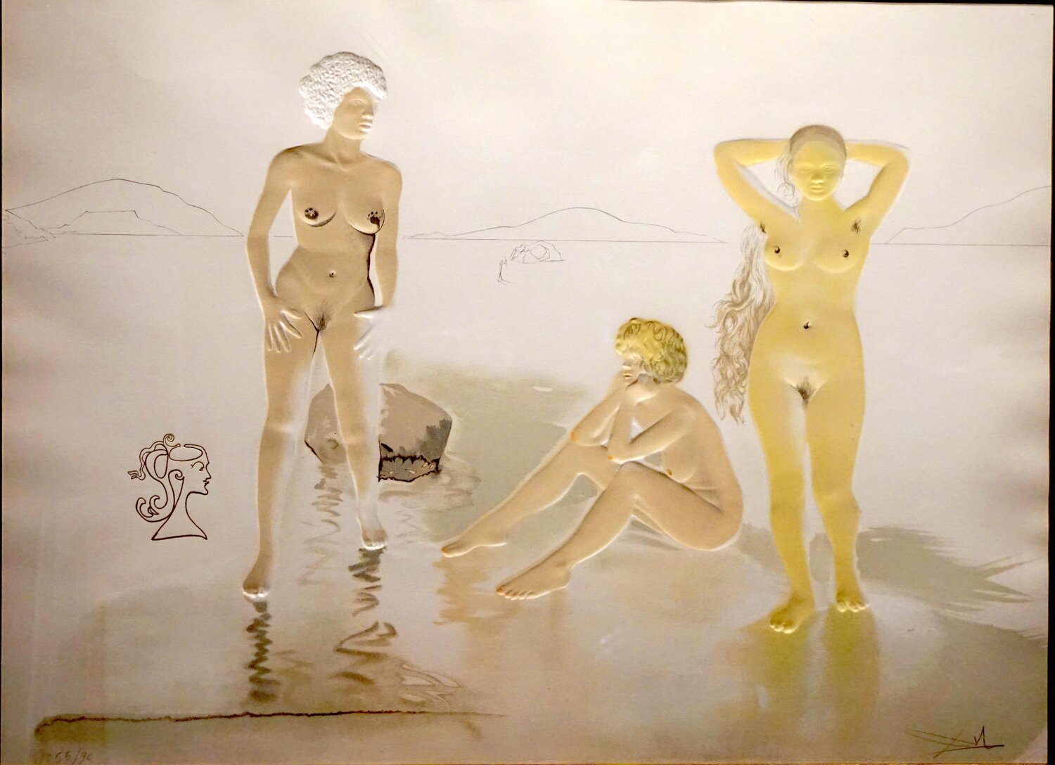 Three Graces of Cova d’Or Salvador Dalí Druck zu verkaufen