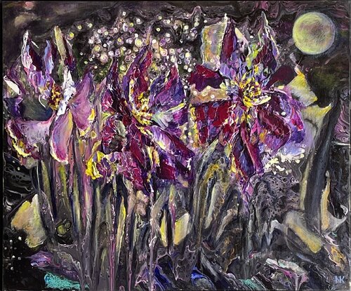 Starry Night di Natalia Kutova, Pittura in vendita su Singulart