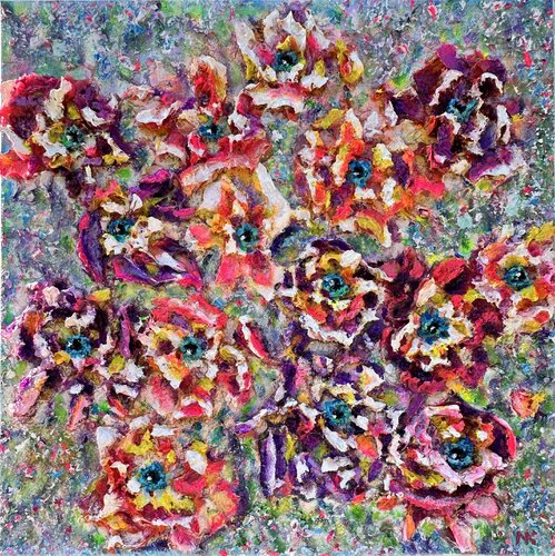 Floral Mosaic von Natalia Kutova, Malerei kaufen auf Singulart