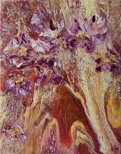 Sunset Magnolia Breeze de Natalia Kutova, Pintura a la venta en Singulart
