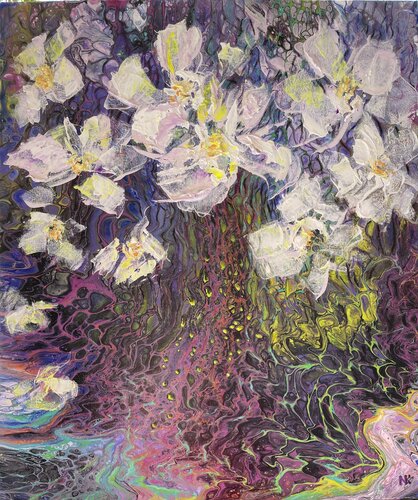 Golden Drops de Natalia Kutova, Pintura a la venta en Singulart