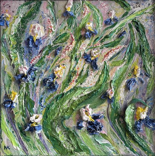 Dancing Irises von Natalia Kutova, Malerei kaufen auf Singulart