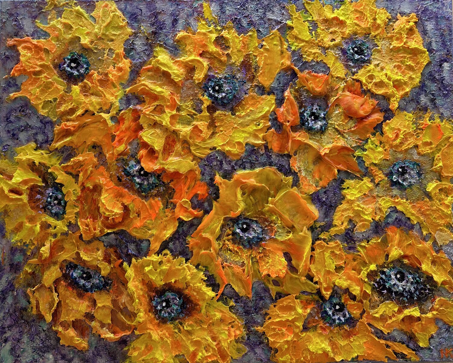 In The Eyes Of Flowers Natalia Kutova Originalgemälde zu verkaufen