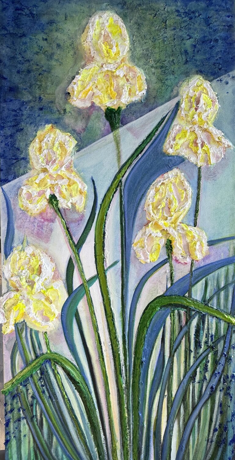 Lanterns In Bloom Natalia Kutova Origineel schilderij te koop