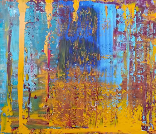 Path of blessing van Driss Dahhan, Schilderij te koop op Singulart