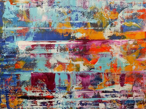 Joyful Fragments by Driss Dahhan, Painting for Sale on Singulart