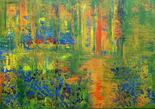 Riverside Picnic di Driss Dahhan, Pittura in vendita su Singulart