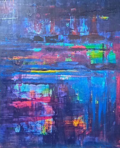 Subtle Echos van Driss Dahhan, Schilderij te koop op Singulart