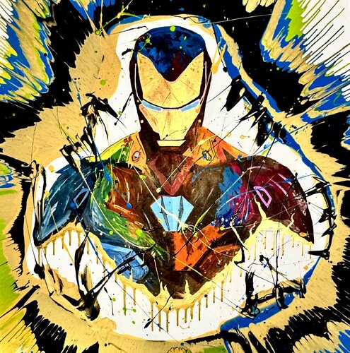 Iron Man by Giovanni De Luca, 회화 for Sale on Singulart