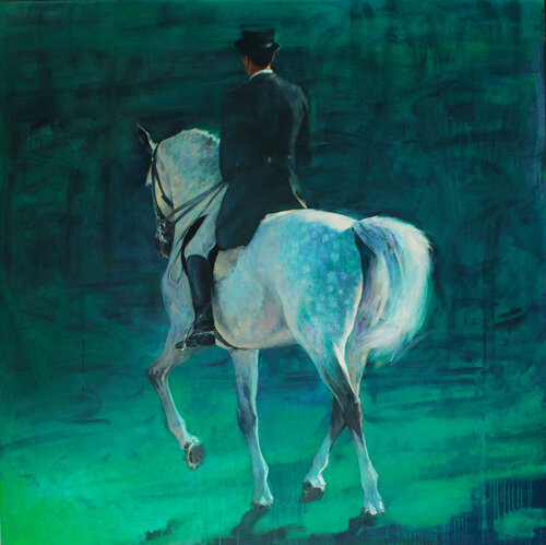 Emerald shine. Horse series de Andrei Sitsko, Pintura a la venta en Singulart