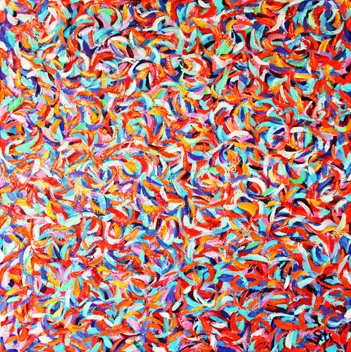 The garden V. Abstract series van Andrei Sitsko, Schilderij te koop op Singulart