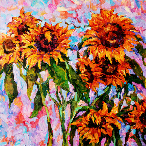 Sunflowers II von Andrei Sitsko, Malerei kaufen auf Singulart